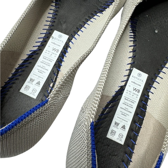 Rothy’s | The Point in Flax Birdseye Gray 8 - Picture 3 of 8